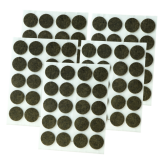 Podkładki Ø 20 mm, brązowe, filcowe do mebli, opakowanie 100 szt.