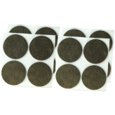 Podkładki filcowe do mebli Ø 45 mm (16 szt.), brązowe