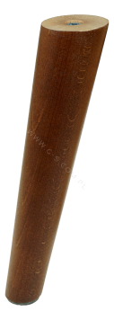 [25 CM] Holz Buche Nussfarben Lackiert Schräg Möbelfüße 45/25 mm ohne Montageplatte