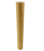 Nóżka dębowa prosta stożek 20 cm olejowana  z mufą M8